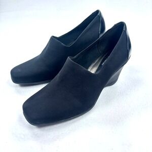 Comfort Wedge Heels Naturalizer N5 Women Size 10W Work Black Anti-Fatigue